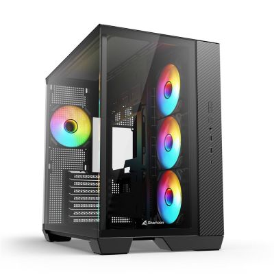 CASE ATX ARGB GLASS - 7 SLOT ESP. 4 VENTOLE INSTAL